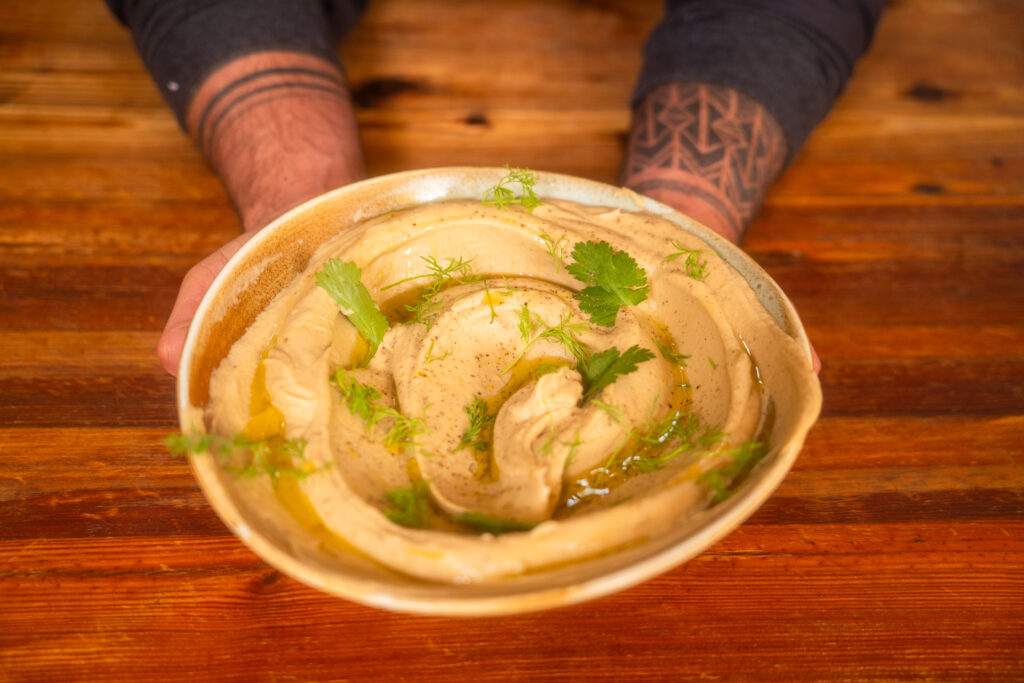 Paté de berenjenas y garbanzos