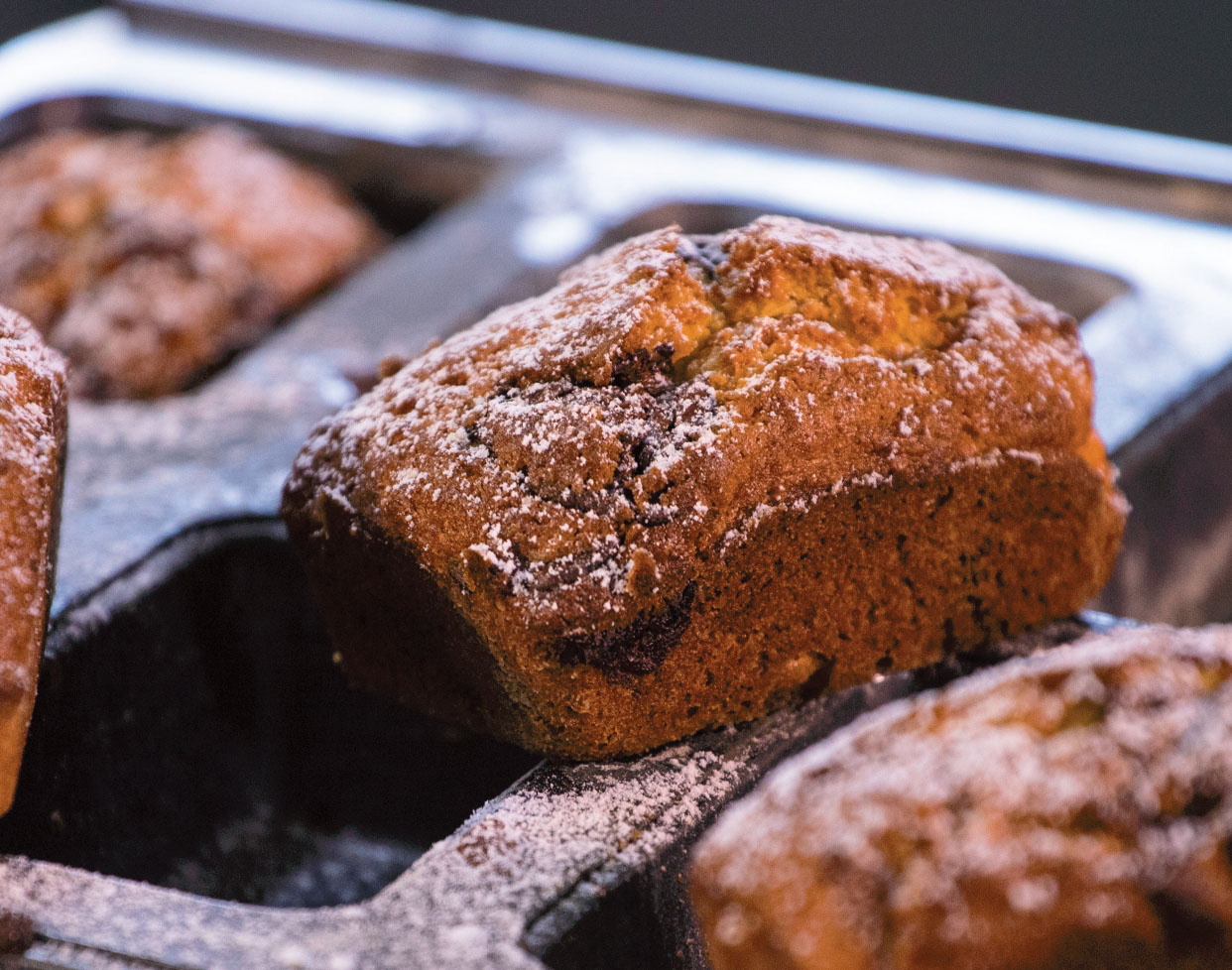 Budín de boniatos y chocolate