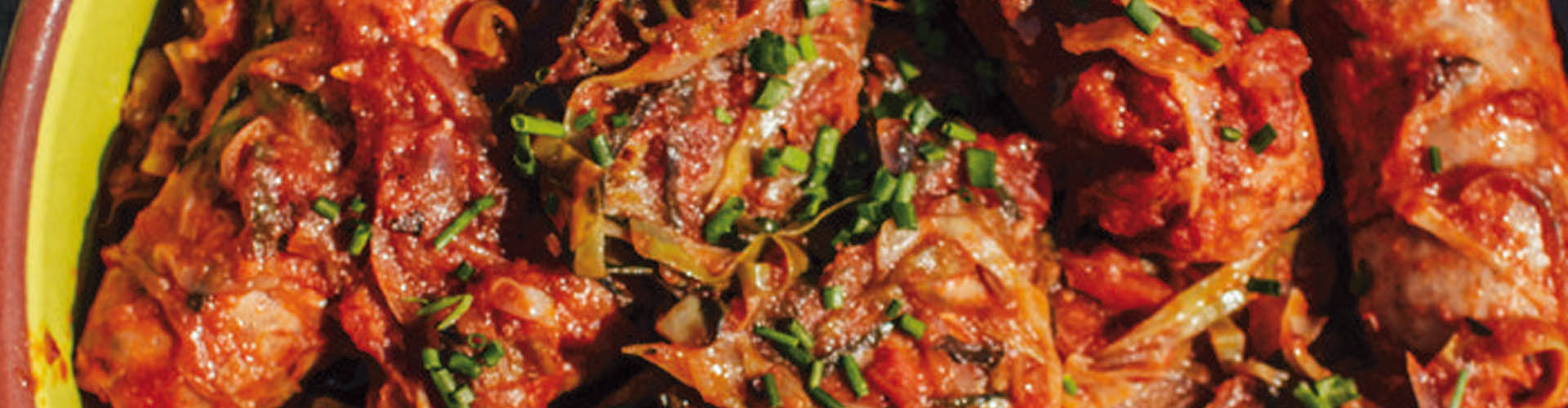 Chorizos al vino blanco