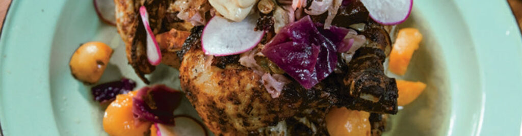 Pollo de campo al horno