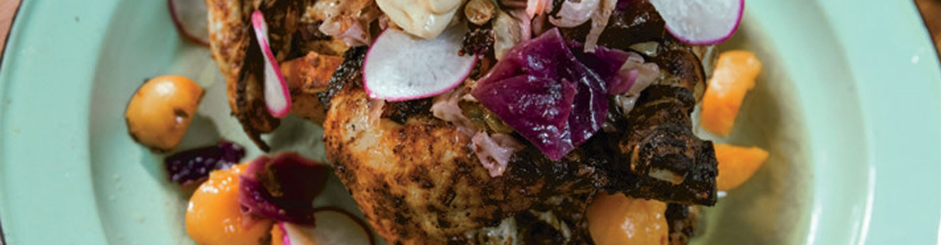 Pollo de campo al horno